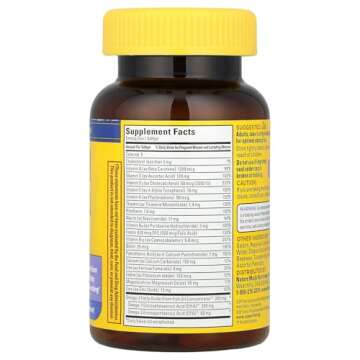 Nature Made Postnatal Multivitamin + DHA 200 mg, 60 Softgels, to Support Nursing Moms & Babies Durin...