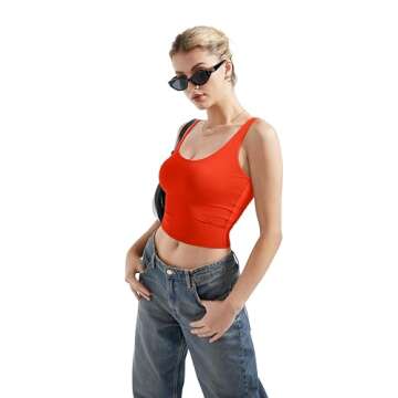SUUKSESS Women Sexy Sleeveless Tank Top for Summer