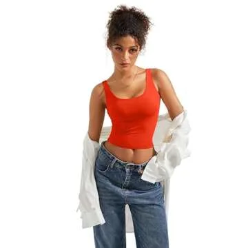 SUUKSESS Women Sexy Sleeveless Tank Top for Summer