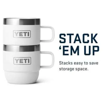 YETI Rambler 6 oz Stackable Mug - Stainless Steel and Insulated