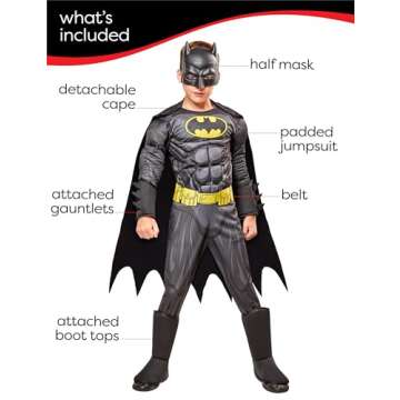 Rubies Boy's DC Comics Deluxe Batman Costume, Small