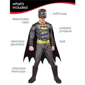 Rubies Boy's DC Comics Deluxe Batman Costume, Small