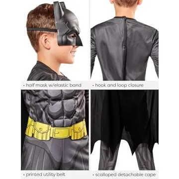 Rubies Boy's DC Comics Deluxe Batman Costume, Small
