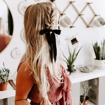 10Pcs Velvet Hair Bows for Girls - Stylish Accessories