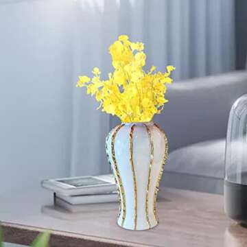 Gralara Luxury Ginger Jar: Elegant Decorative Vase for Home