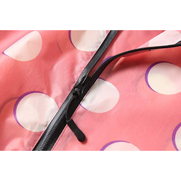 Stylish Unisex Waterproof Pink Polka Dot Rain Poncho