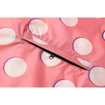 Stylish Unisex Waterproof Pink Polka Dot Rain Poncho