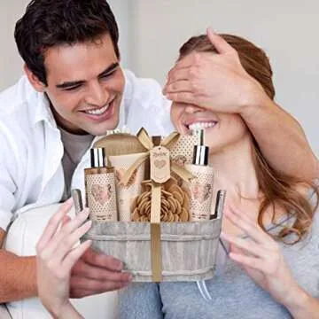 Luxurious Vanilla Spa Gift Basket for Self-Care