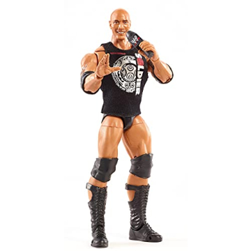WWE Ultimate Edition The Rock Action Figure with Interchangeable Heads