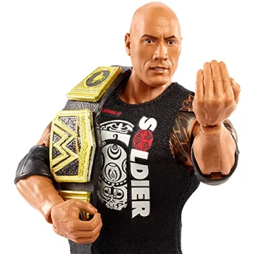 WWE Ultimate Edition The Rock Action Figure with Interchangeable Heads