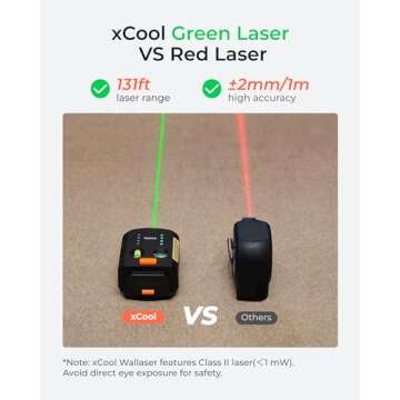 XCOOL Laser Level Tool - 3-in-1 for Easy Hanging