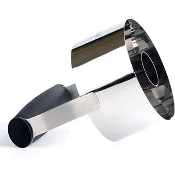 HULISEN Donut Cutter, 3.5 inch Stainless Steel Doughnut Cutter with Soft Grip Handle, and Small Biscuit Cutter, Professional Baking Dough Tools, Gift Package