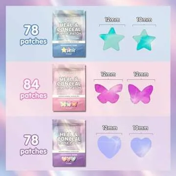 Sparkle Beauty Labs Holographic Pimple Patches, 78 Count