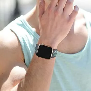 TSAAGAN 5 Pack Sport Silicone Bands Compatible for Apple Watch Band 49mm 45mm 42mm 44mm 41mm 40mm 38mm, Breathable Strap Replacement Wristband for iWatch Ultra Series 9/8/7/SE/6/5/4/3/2/1 Men & Women