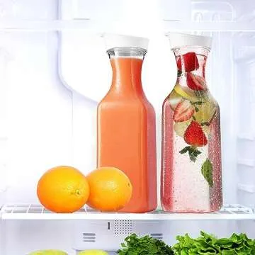 DilaBee Plastic Water Pitcher with Lid - Stylish and Safe for All