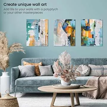 ARTEZA Stretched Canvas Pack of 6 for Artistic Expression