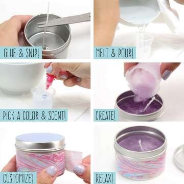 DIY Candle Making Kit for Kids Ages 8+