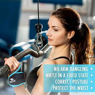 Wrist Weights Set 4lb (2lbs Each) Thumblock Arm Weight for Women and Men, Great for Running Weightlifting Training Gymnastic Aerobic Jogging Cardio Exercises