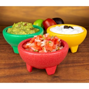 Nostalgia Taco Tuesday Bowl Set - Fun and Colorful Serving Bowls