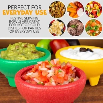 Nostalgia Taco Tuesday Bowl Set - Fun and Colorful Serving Bowls