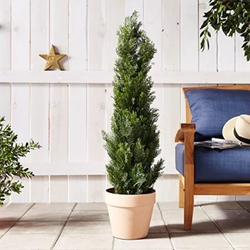 Nearly Natural 4FT Faux Cedar Tree for Year-Round Decor
