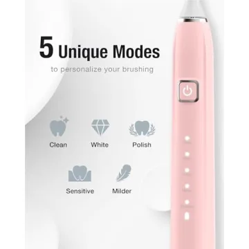 7AM2M Sonic Electric Toothbrush with 6 Brush Heads