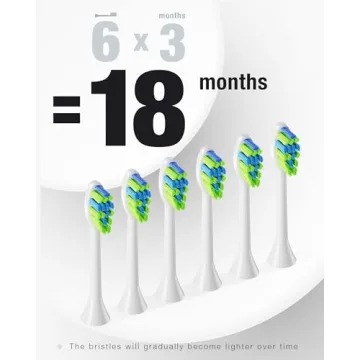 7AM2M Sonic Electric Toothbrush with 6 Brush Heads