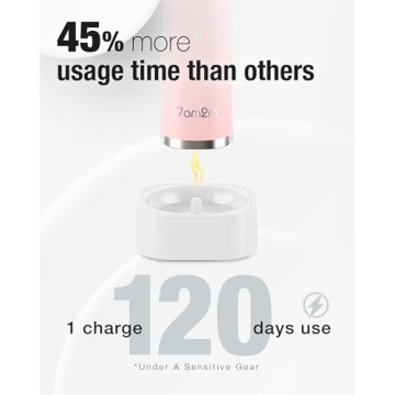 7AM2M Sonic Electric Toothbrush with 6 Brush Heads