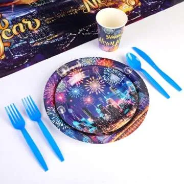 HOWAF Party Tableware Set for 20 Guests - New Year 2025