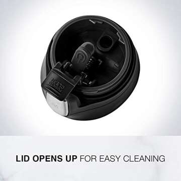 Contigo Pinnacle Vacuum-Insulated Stainless Steel Travel Mug with Spill-Proof Lid, Reusable Coffee Cup or Water Bottle with Leak-Proof Lid, Keeps Drinks Hot or Cold for Hours, 14oz White Marble