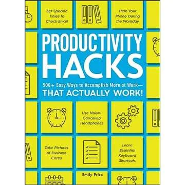 Boost Your Efficiency with 500+ Productivity Hacks Book