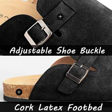 NOKOUT Clogs for Women Men Dupes Unisex Slip-on Potato Shoes with Cork Footbed