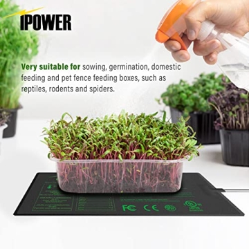 iPower 10" x 20.75" Seedling Heat Mat for Indoor Germination