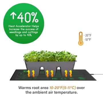 iPower 10" x 20.75" Seedling Heat Mat for Indoor Germination