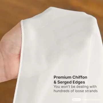 Bluekate Chiffon Fabric. 10 Yard Continuous Sheer Fabric. Voile Fabric Ivory Table Runner, Chiffon Table Runner, Gauze Wedding Table Runner, Wedding Arch Draping Fabric, Chiffon Scarf, Blouses