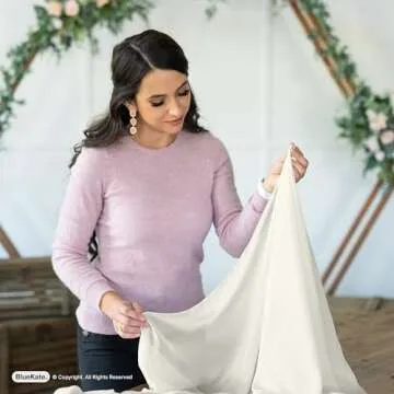 Bluekate Chiffon Fabric. 10 Yard Continuous Sheer Fabric. Voile Fabric Ivory Table Runner, Chiffon Table Runner, Gauze Wedding Table Runner, Wedding Arch Draping Fabric, Chiffon Scarf, Blouses