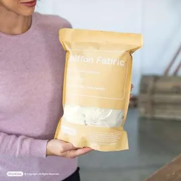 Bluekate Chiffon Fabric. 10 Yard Continuous Sheer Fabric. Voile Fabric Ivory Table Runner, Chiffon Table Runner, Gauze Wedding Table Runner, Wedding Arch Draping Fabric, Chiffon Scarf, Blouses