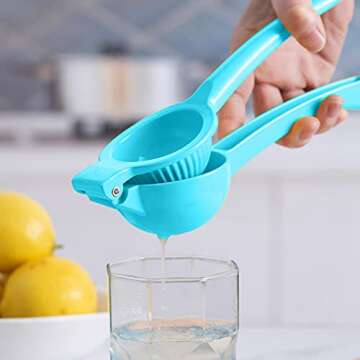 Buzazzy Metal Lemon Squeezer Lemon Juicer Lime Squeezer, Manual Juicer Citrus Squeezer, Premium Qual...