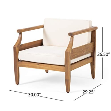 Stylish Acacia Wood Club Chair Set - Comfort Meets Durability