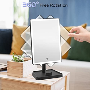 FUNTOUCH Rechargeable Makeup Vanity Mirror with Lights