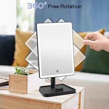 FUNTOUCH Rechargeable Makeup Vanity Mirror with Lights