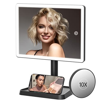 FUNTOUCH Rechargeable Makeup Vanity Mirror with Lights