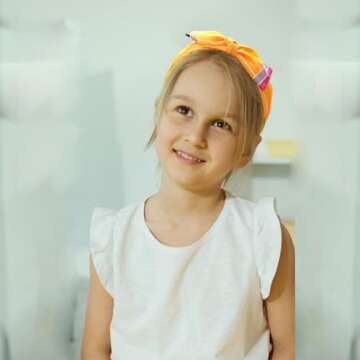 Hair Accessories for Teen Girls - Back to School Outfits with Hair Bow Clips, Pencil Headbands in Yellow for Students and Uniforms