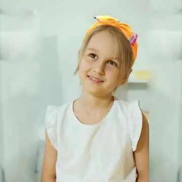 Hair Accessories for Teen Girls - Back to School Outfits with Hair Bow Clips, Pencil Headbands in Yellow for Students and Uniforms