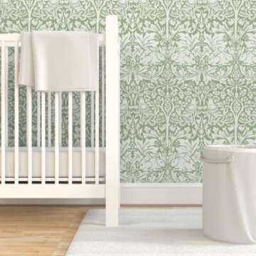 Peel & Stick Victorian Garden Wallpaper - Easy & Removable