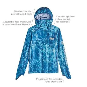Coolibar Kids' Andros Fishing Hoodie - UPF 50+ Sun Protection
