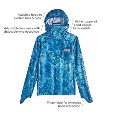 Coolibar Kids' Andros Fishing Hoodie - UPF 50+ Sun Protection