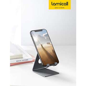 Lamicall Phone Stand: All Phones Compatible Prop Holder
