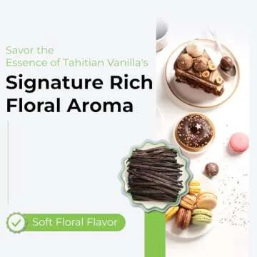 50 Tahitian Vanilla Beans Grade A by FITNCLEAN VANILLA for Baking, Extract and Paste. ~5" Bulk Fresh Raw NON-GMO Whole Gourmet Pods