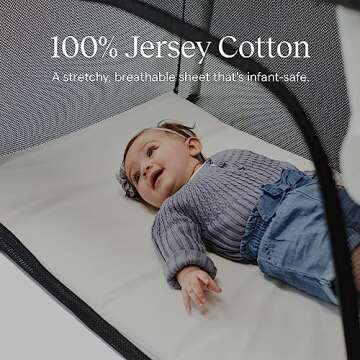 Guava Lotus Travel Crib Sheet - Soft Cotton Comfort for Babies